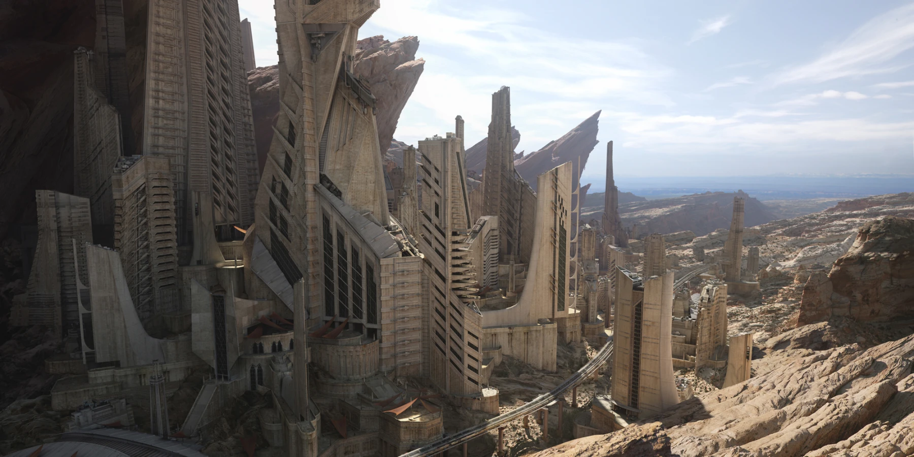  Sand city fortress digital matte painting by Dusso 