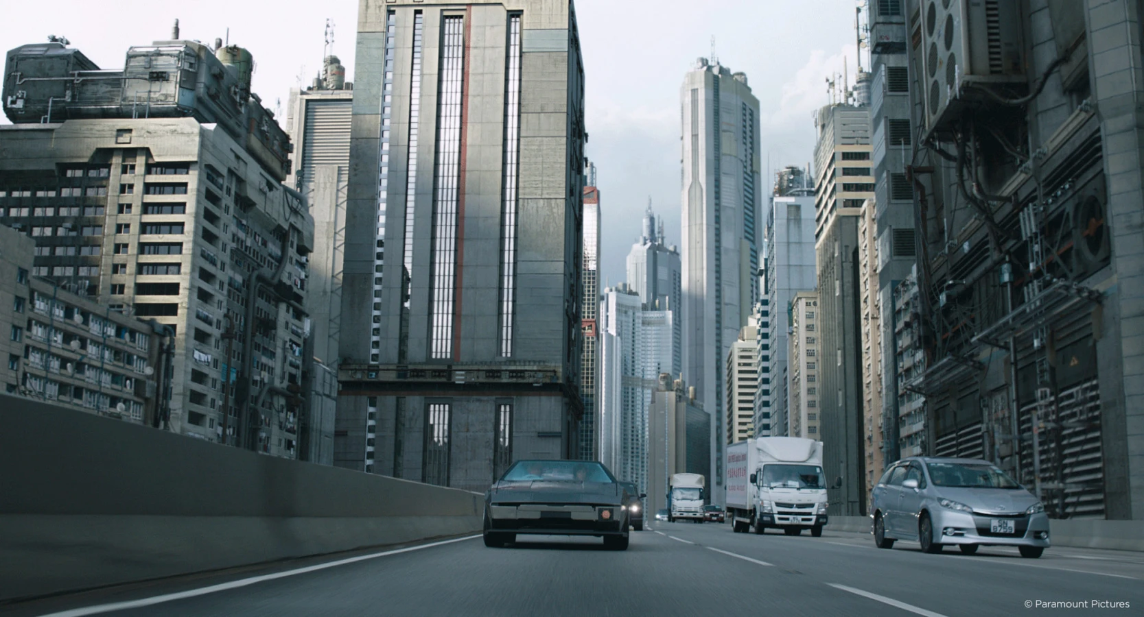  Ghost in the shell skyscrapers view on road shot from Raynault vfx 