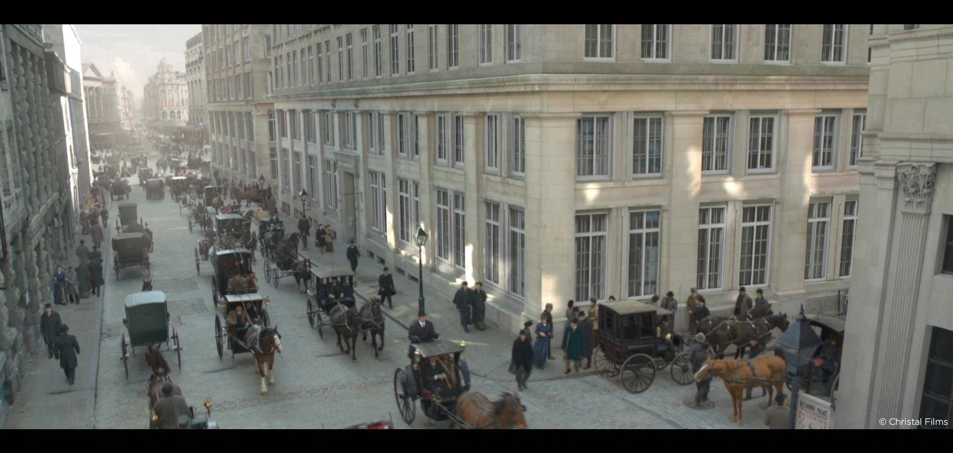 Louis Cyr view horse-drawn carriage shot from Raynault vfx